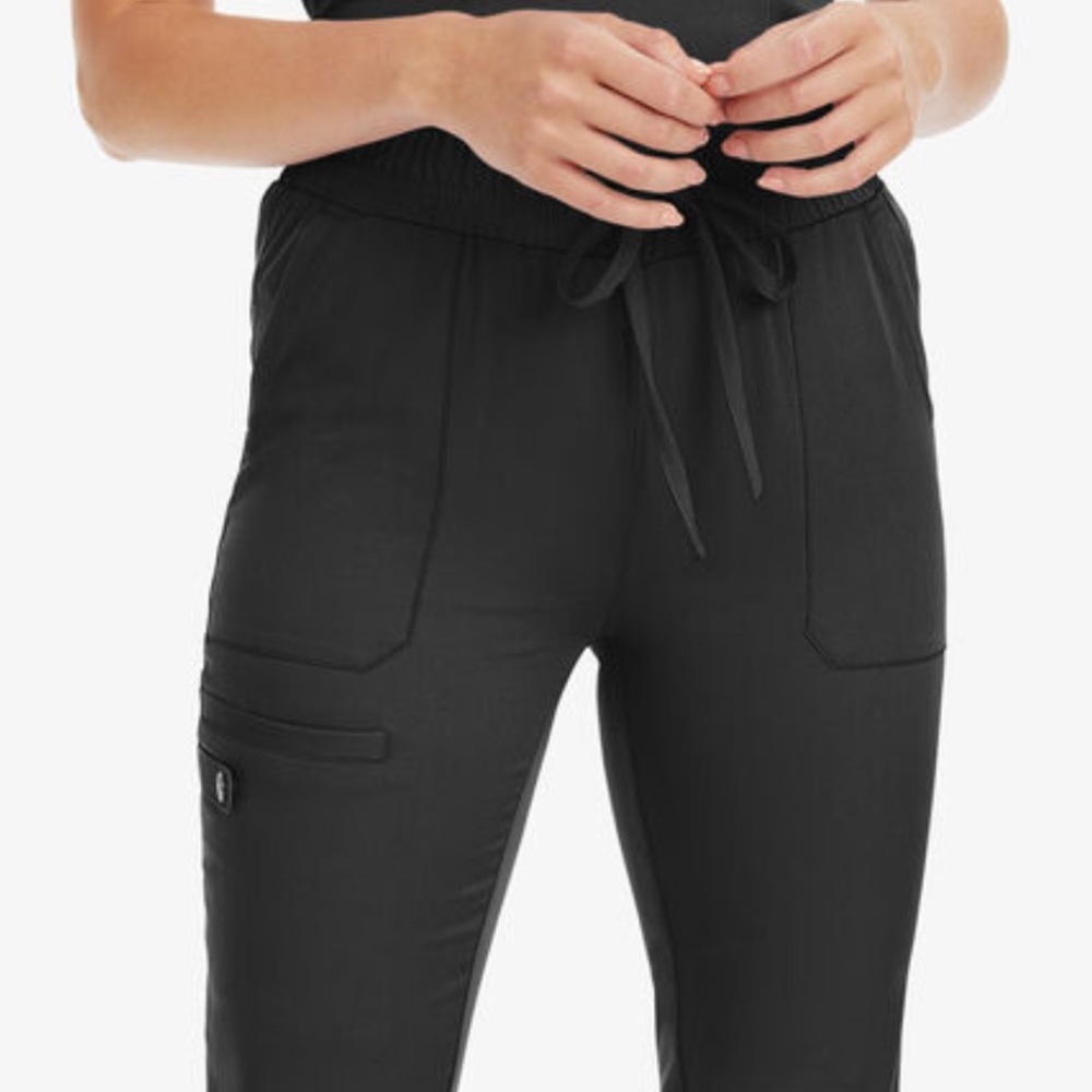 Black Drawstring scrub pants